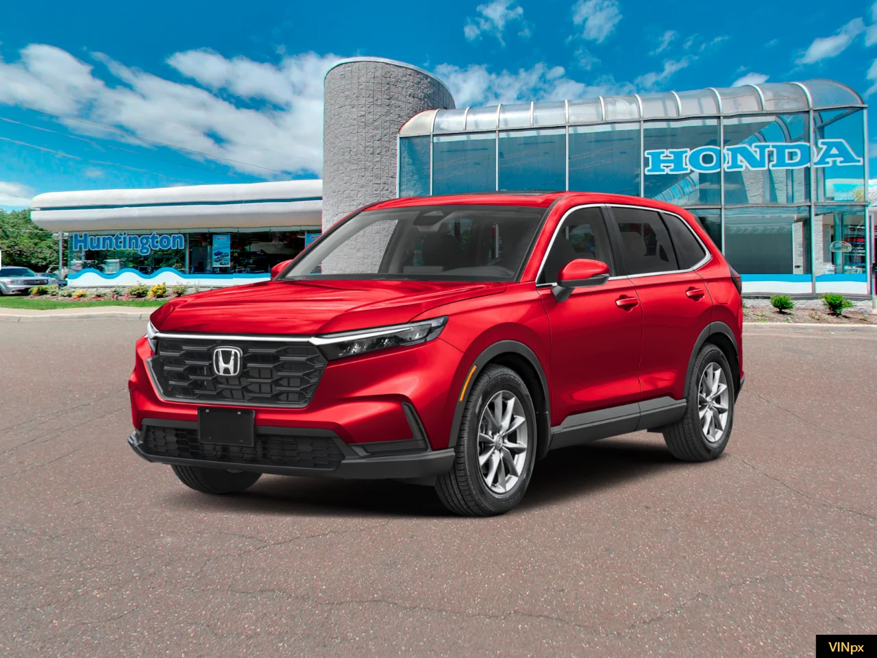 New 2027 Radiant Red Metallic Honda EX image 1