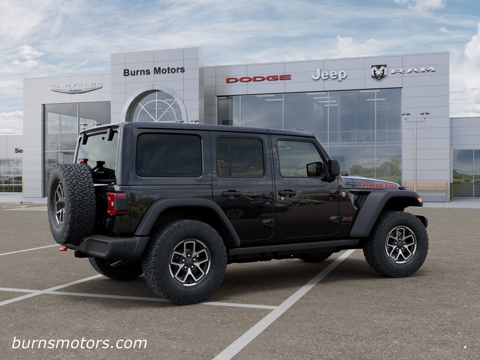 New 2026 Black Clear-Coat Exterior Paint Jeep Rubicon 4-Door image 4