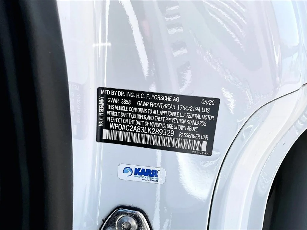 Certified Used 2020 White Porsche GT4 image 26