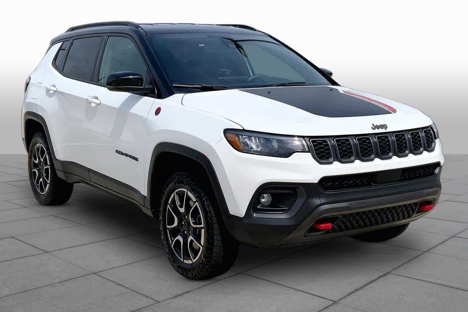 Used 2024 Bright White Clearcoat Jeep Trailhawk image 3