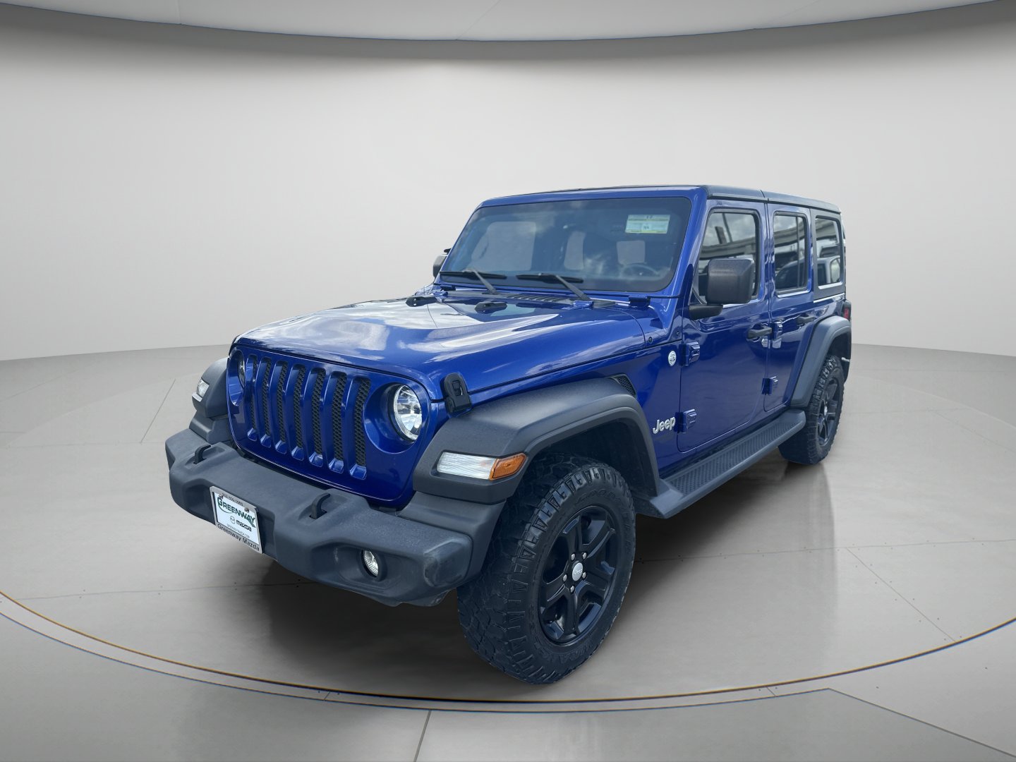 Used 2018 Ocean Blue Metallic Clearcoat Jeep Unlimited Sport S image 3