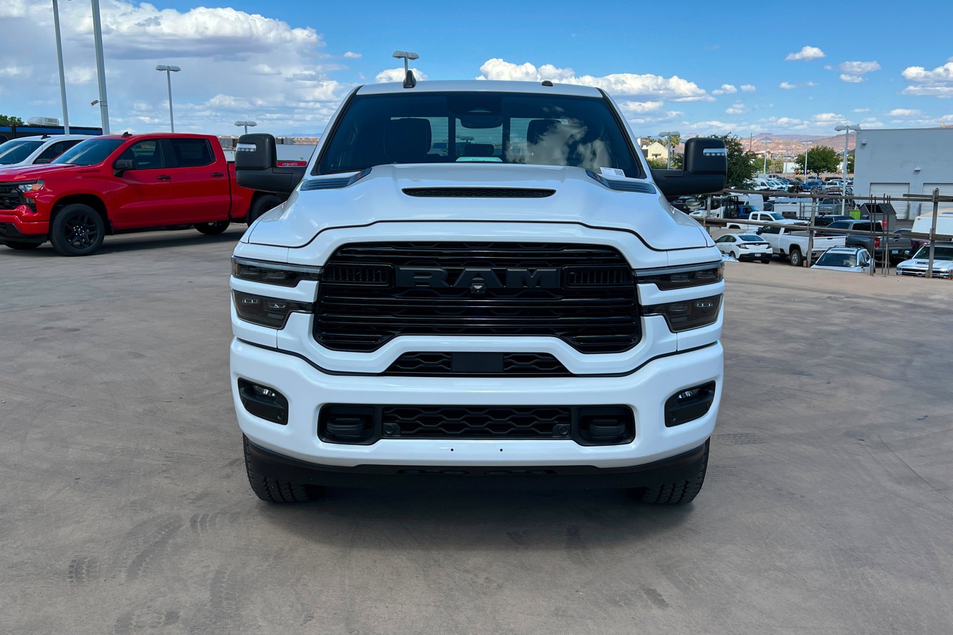 New 2026 Bright White Clear-Coat Exterior Paint RAM Laramie image 9