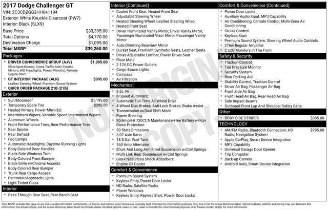 Certified Used 2017 White Knuckle Clearcoat Dodge GT image 39
