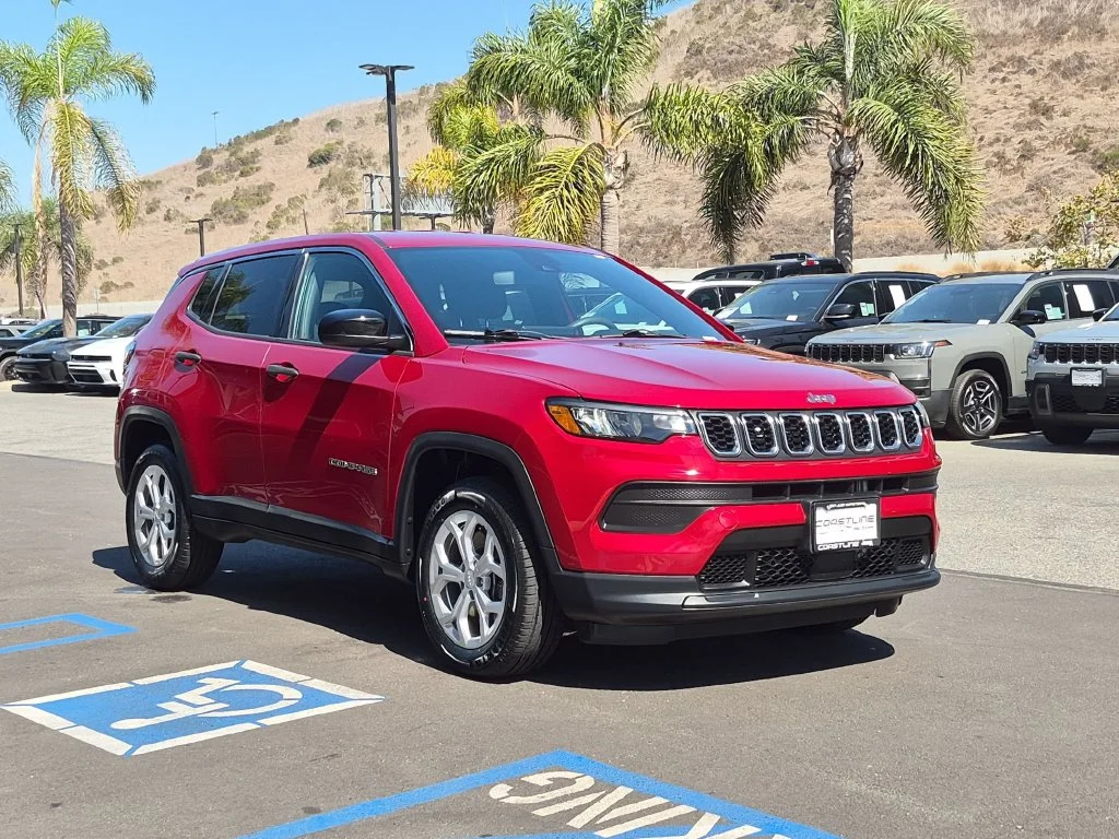 Certified Used 2024 Red Jeep Sport image 3