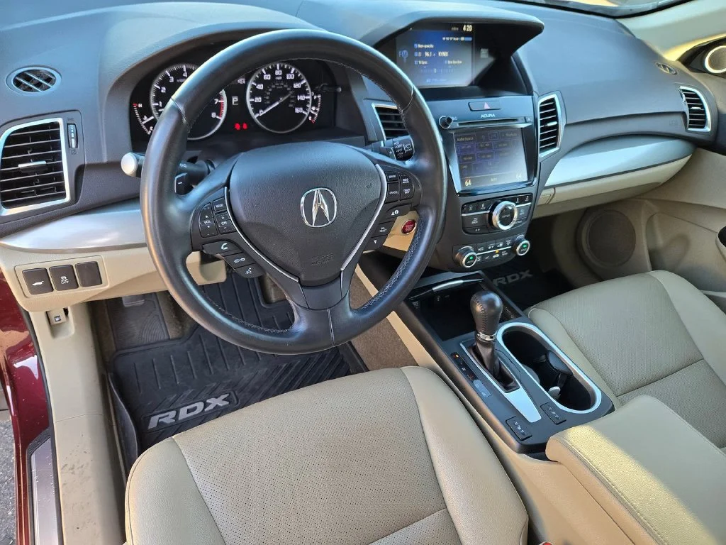 Used 2017 Basque Red Pearl II Acura Technology Package image 9