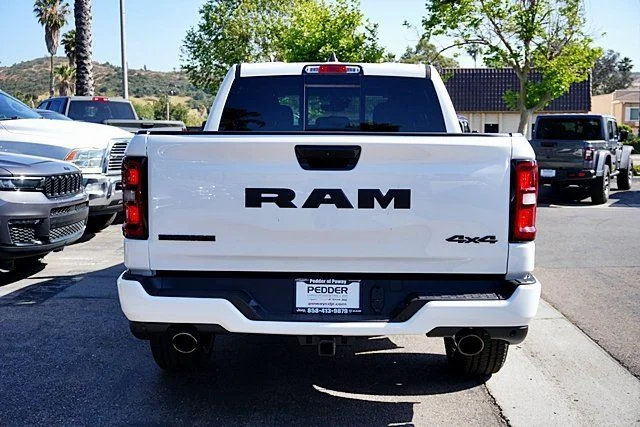 New 2026 Bright White Clear-Coat Exterior Paint RAM Big Horn Night Edition image 9