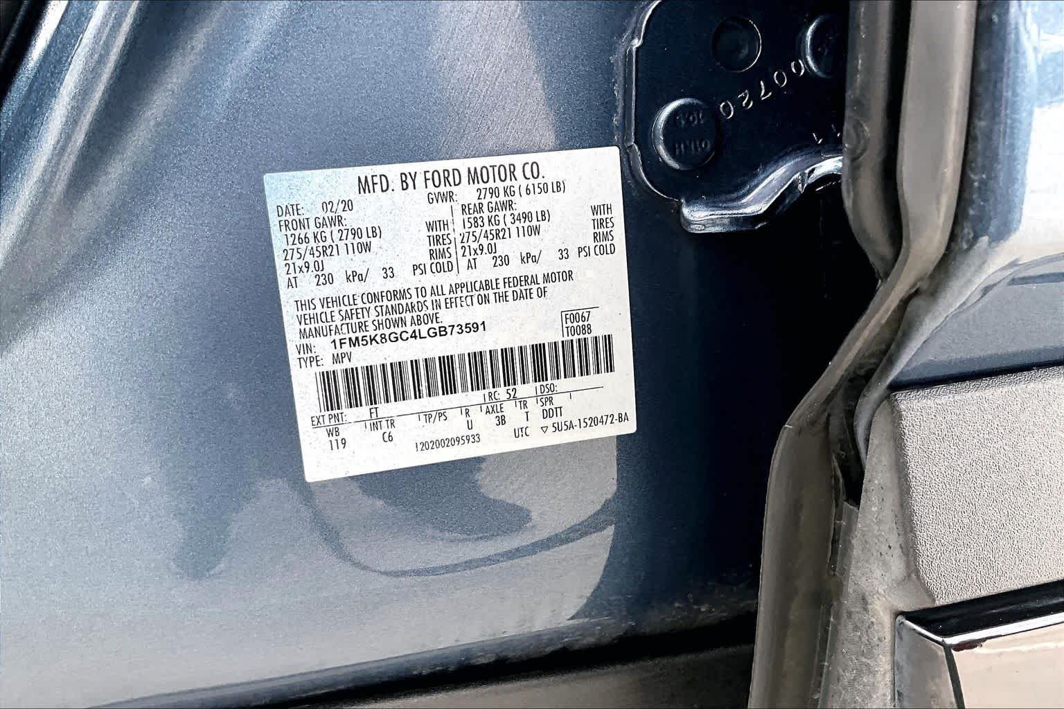 Used 2020 Blue Metallic Ford ST image 29