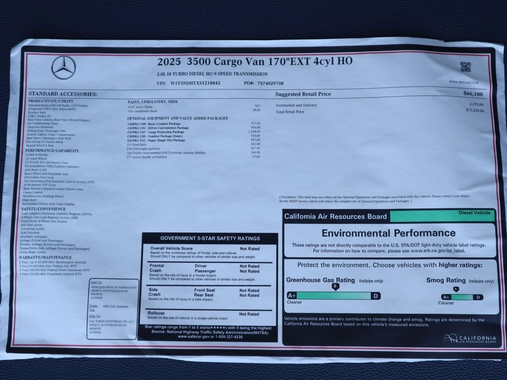 2025 Mercedes-Benz Sprinter Cargo Van Base - Photo 9