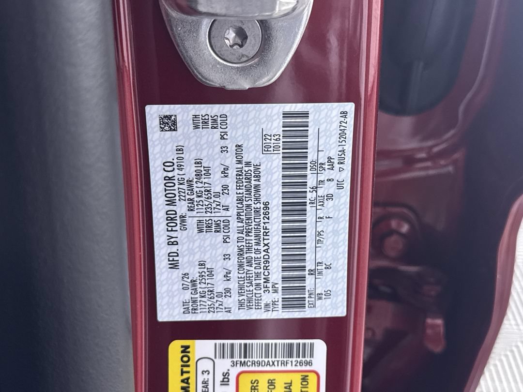 New 2026 Ruby Red Metallic Tinted Clearcoat Ford Badlands image 12