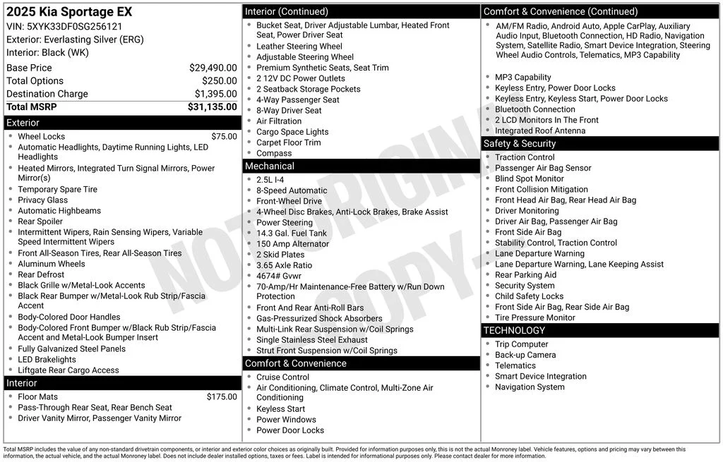 Used 2025 Silver Kia EX image 17