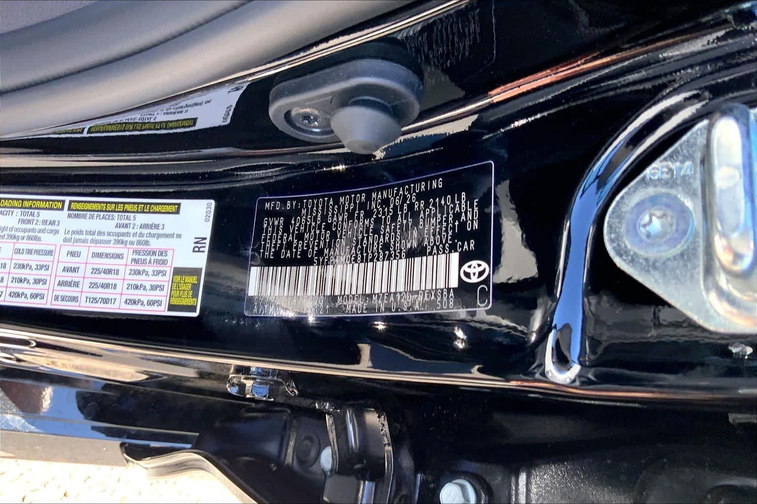 Certified Used 2026 Midnight Black Metallic Toyota SE image 29