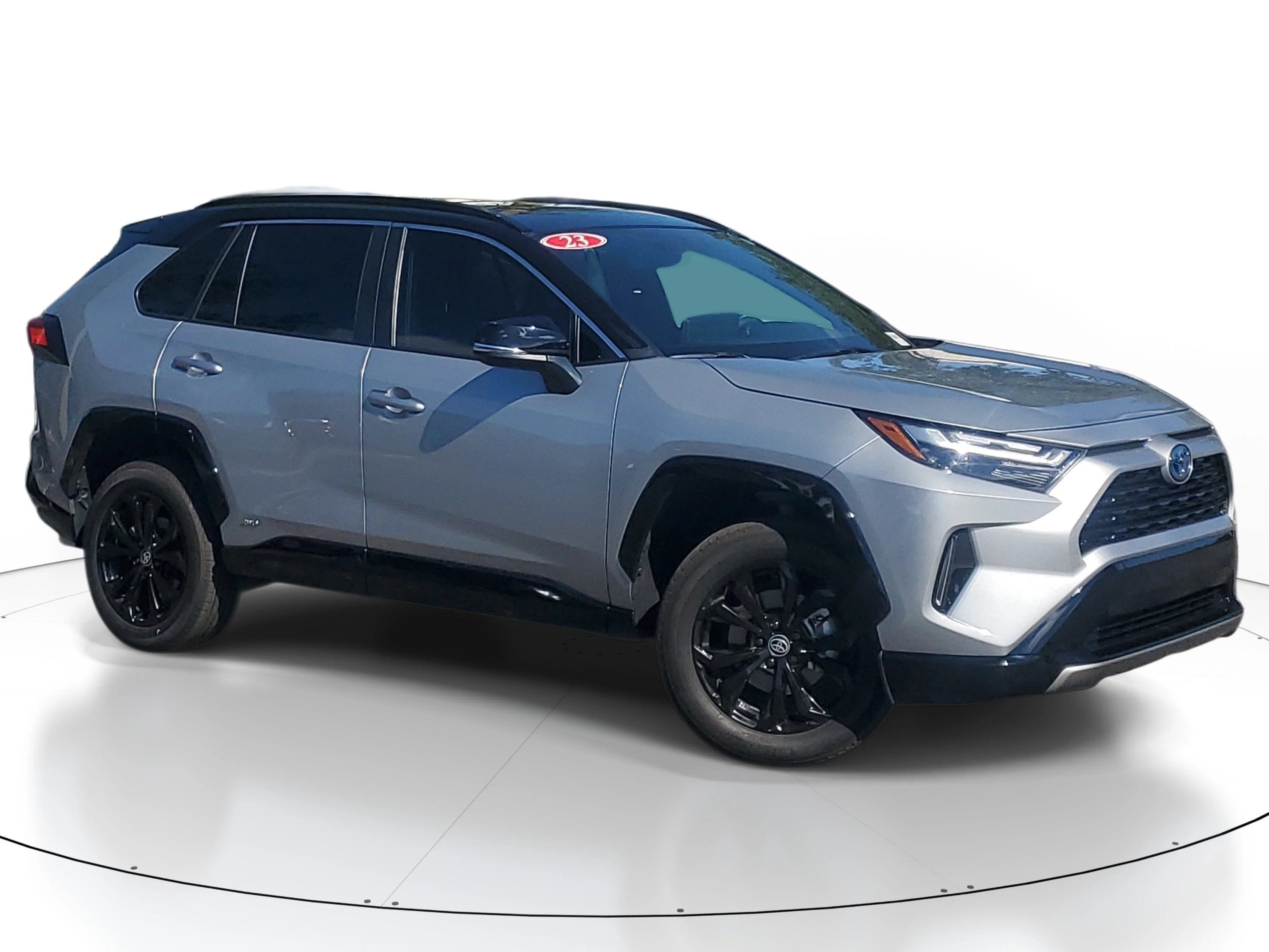 Used 2023 Silver Sky Metallic/Midnight Black Metallic Toyota Hybrid XSE image 1