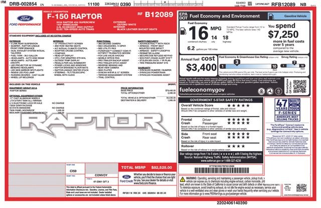 Used 2024 White Ford Raptor image 25