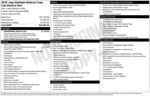 Used 2025 Black Jeep Rubicon image 37