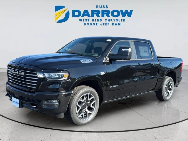 New 2027 Diamond Black Crystal Pearl-Coat Exterior Paint RAM Laramie image 1
