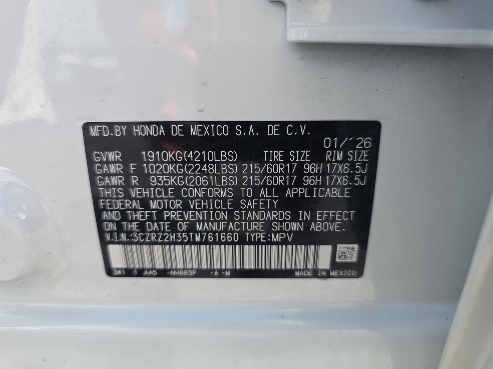 2026 Honda HR-V LX - Photo 30