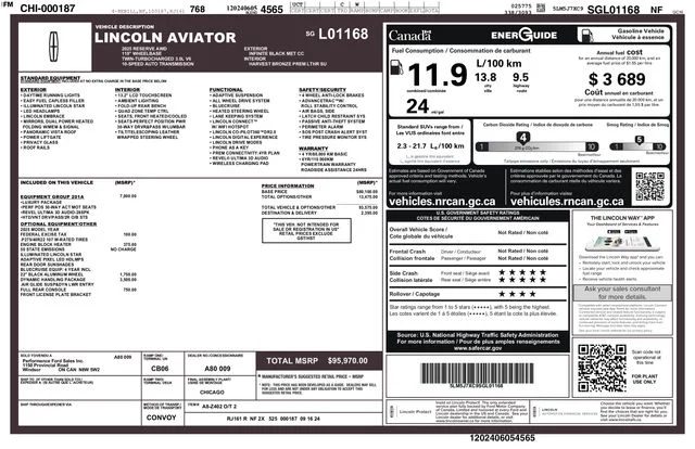Certified Used 2025 Black Lincoln Reserve image 3