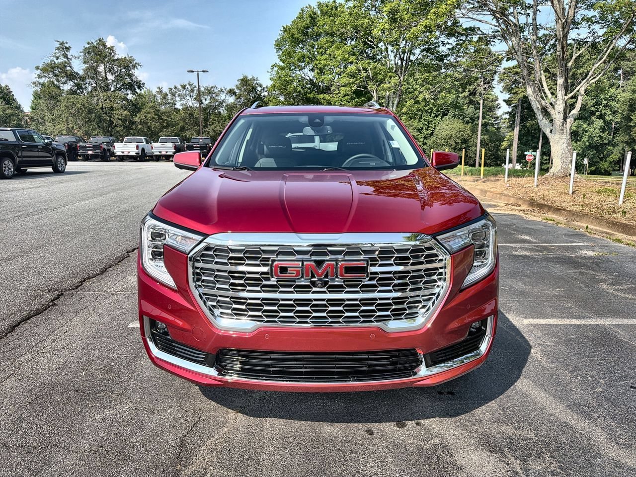 Used 2024 Volcanic Red Tintcoat GMC Denali image 3