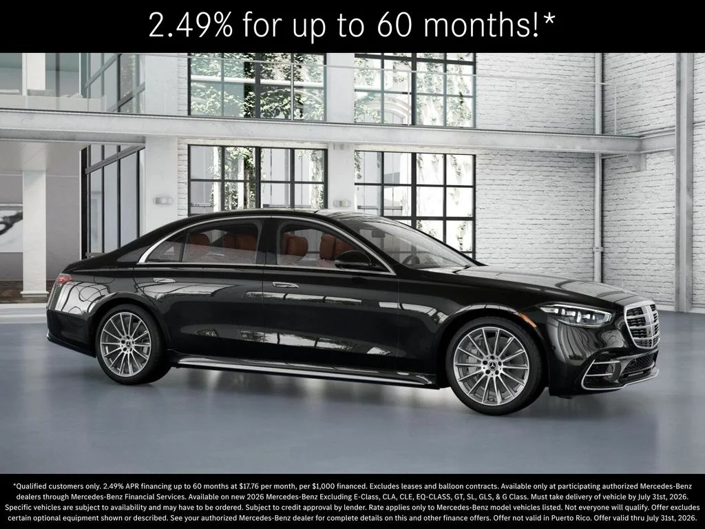 New 2026 Obsidian Black Metallic Mercedes-Benz S 580 image 13