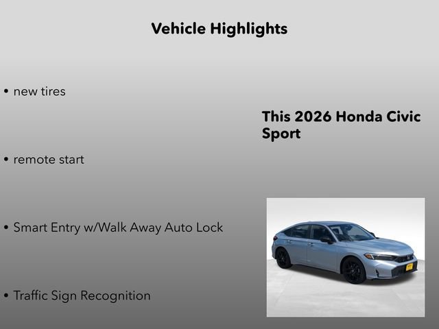 New 2026 Solar Silver Metallic Honda Sport image 15