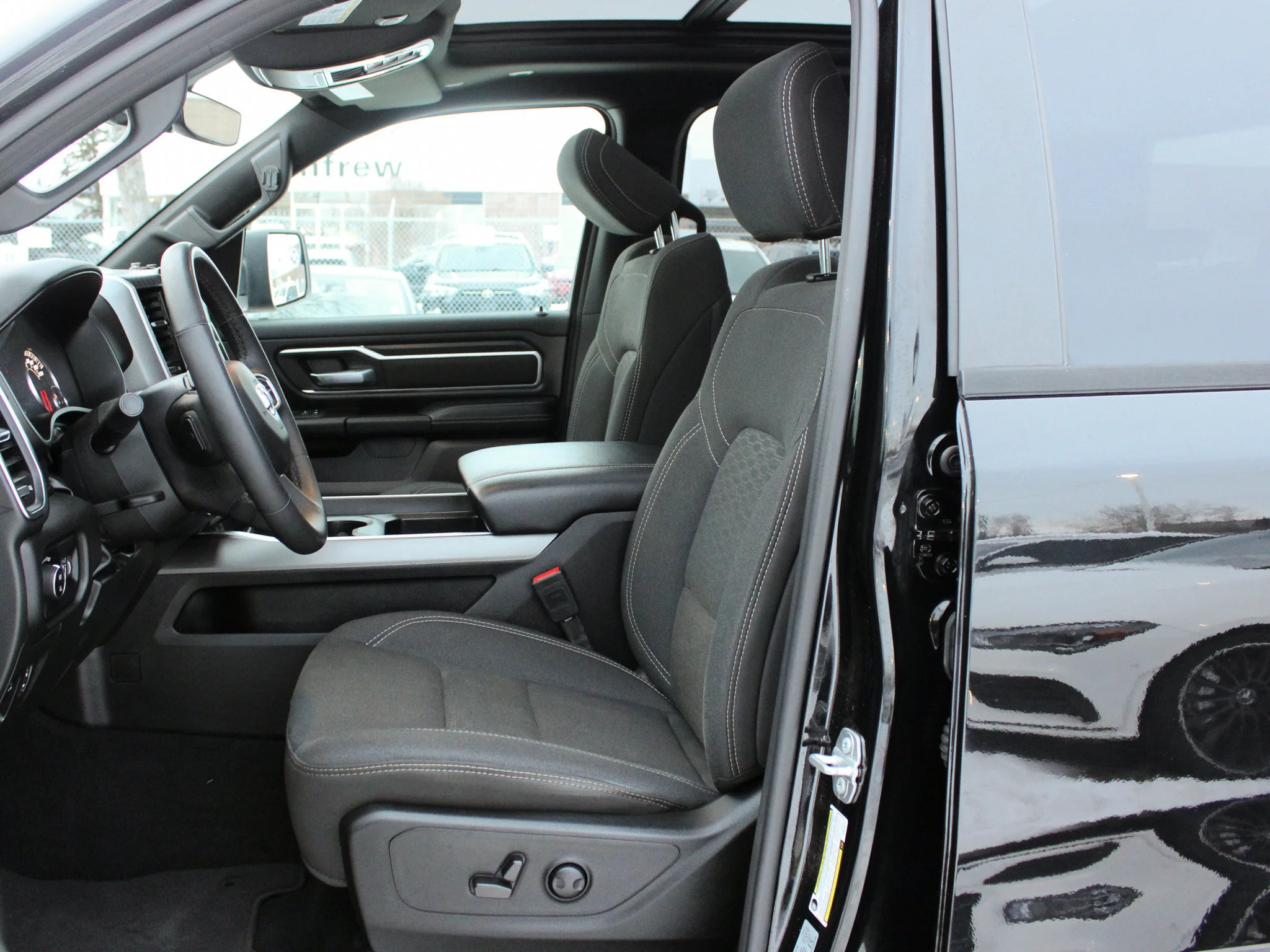 Certified Used 2025 Black RAM Big Horn * Alpine | Panoramic Sunroof | Heated Seats | Wireless Charger | Apple CarPlay image 3