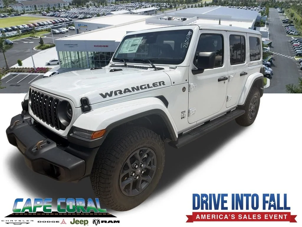 New 2026 Bright White Clear-Coat Exterior Paint Jeep 85th Anniversary Edition image 1