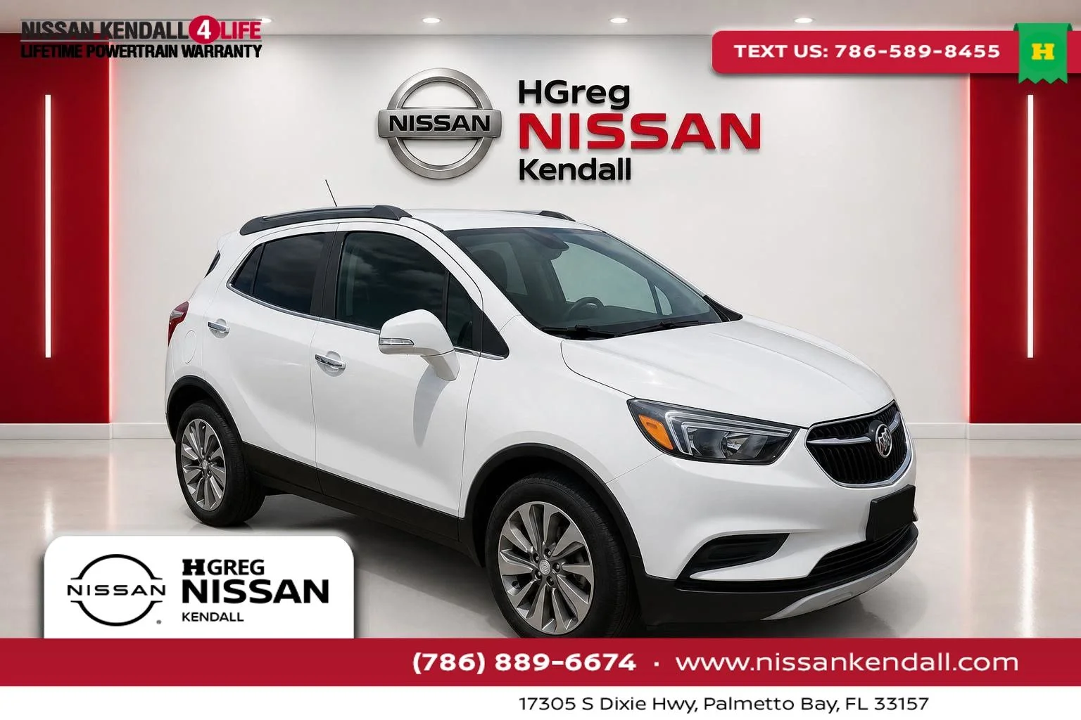 Used 2019 White Buick Preferred image 1