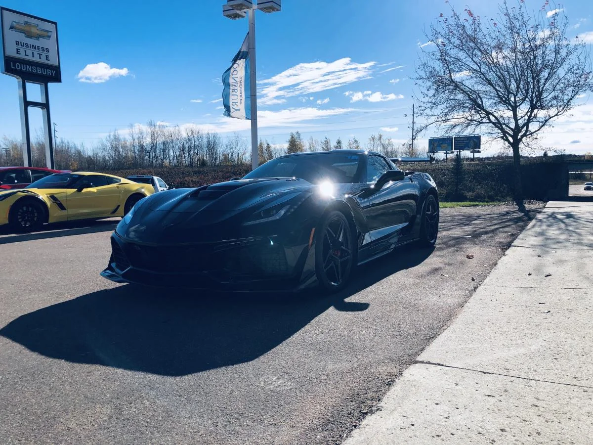 Used 2019 Black Chevrolet 2dr ZR1 Cpe w/3ZR image 4