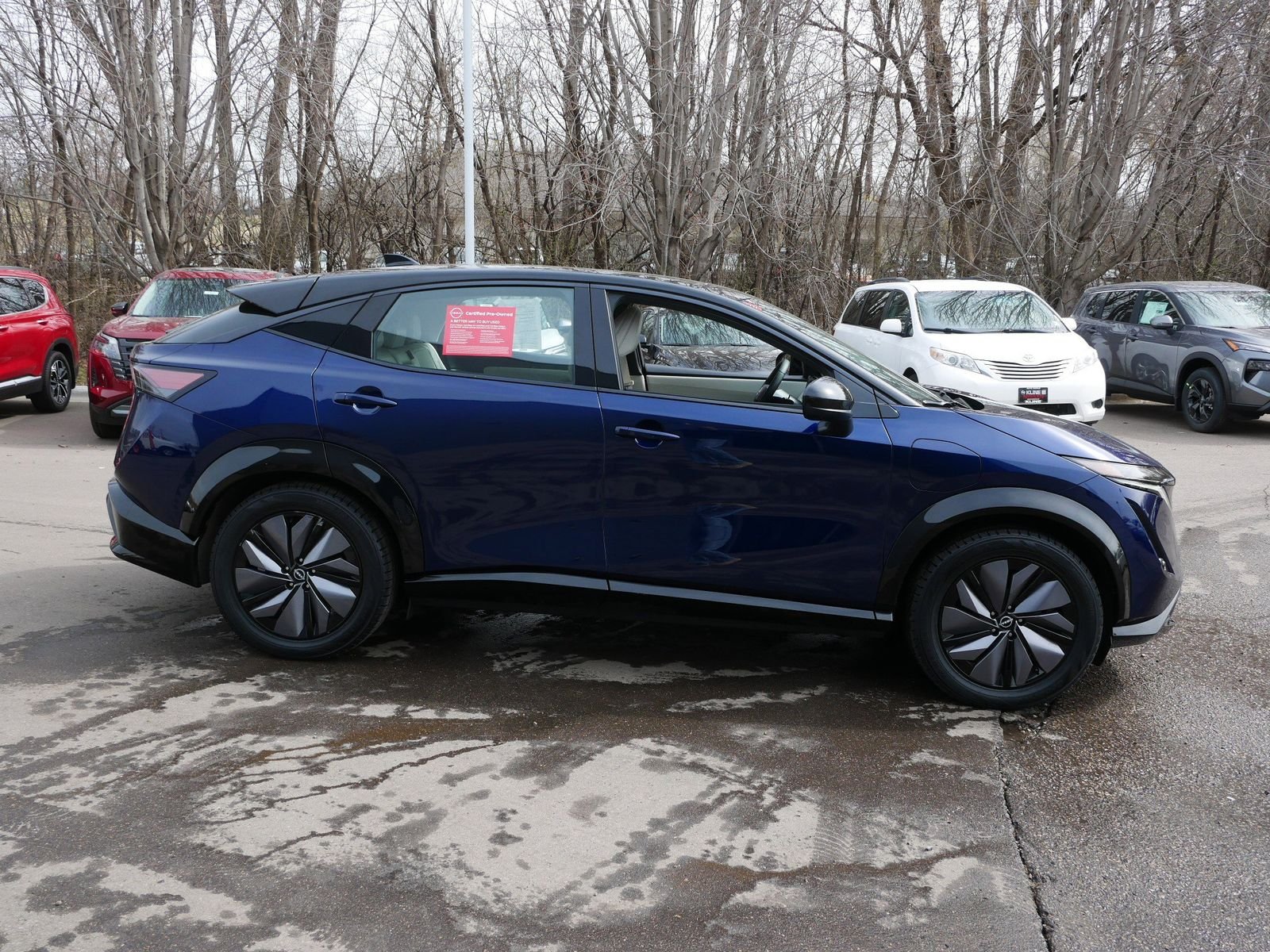 Certified 2024 Nissan ARIYA Evolve+ with VIN JN1DF0BB7RM737414 for sale in Maplewood, MN