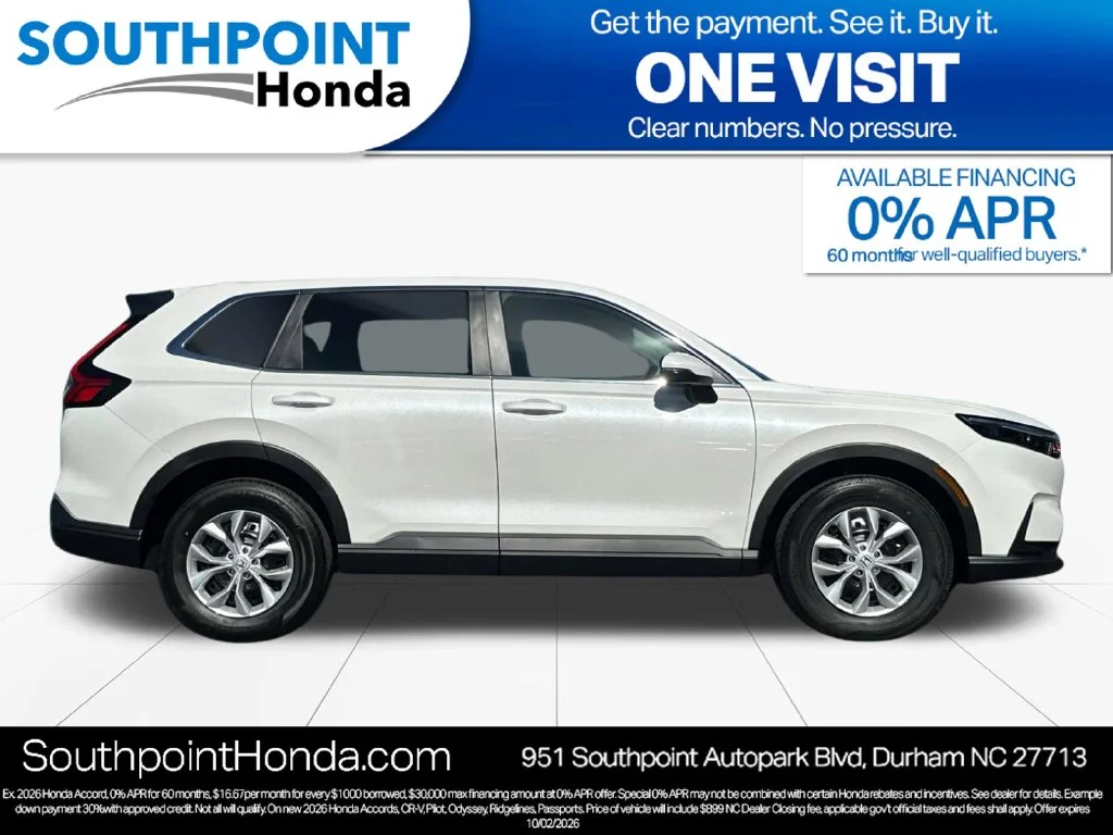 New 2026 Platinum White Pearl Honda LX image 2