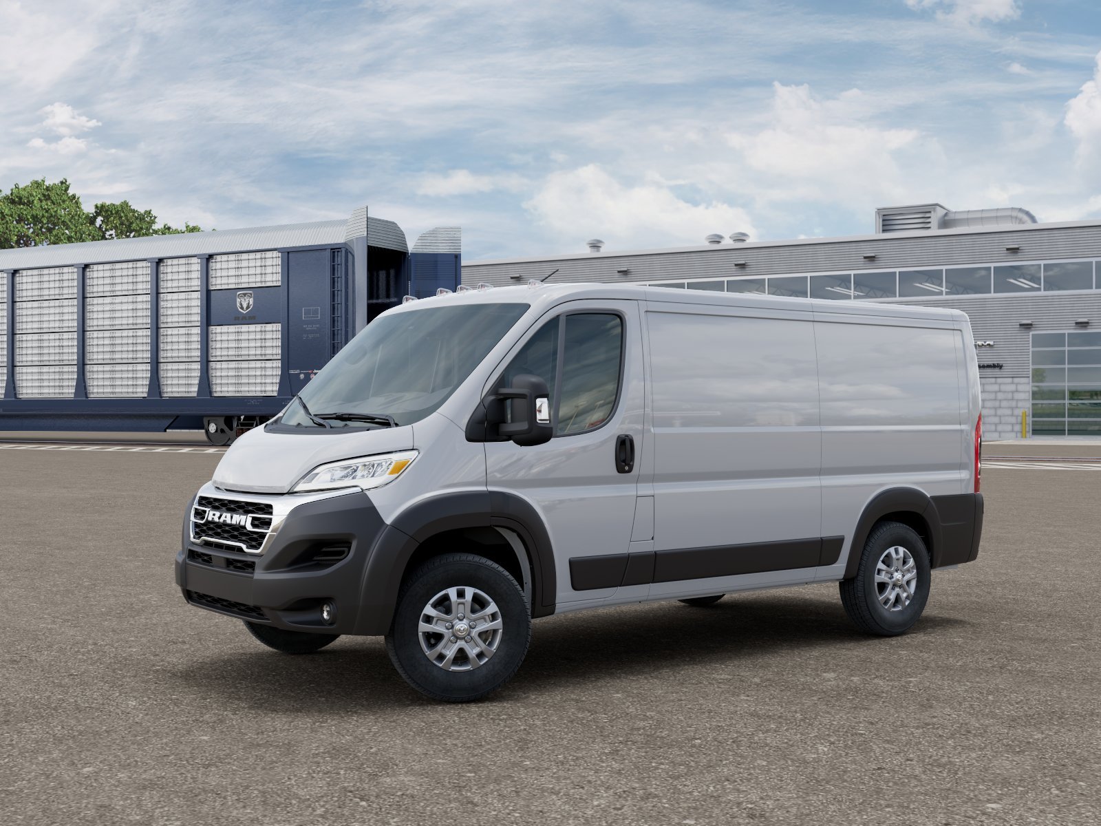 New 2027 Bright White Clearcoat RAM SLT image 1