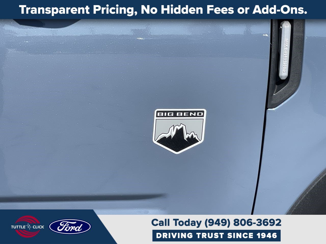 Certified Used 2025 Azure Gray Ford Big Bend image 8
