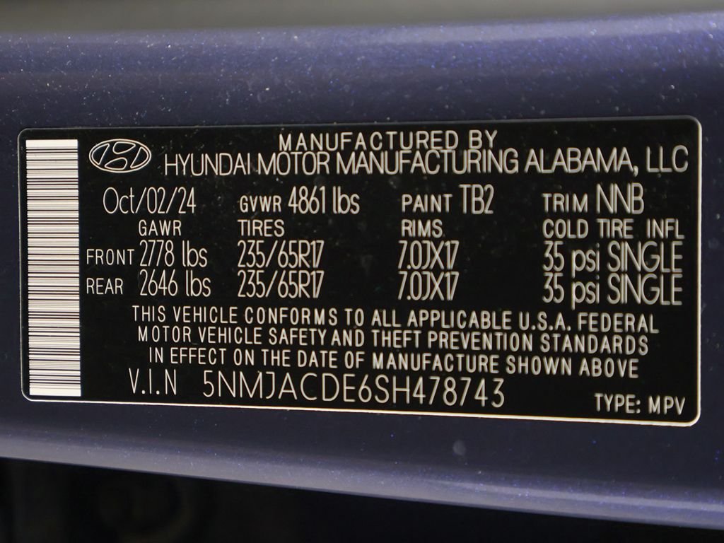 Used 2025 Blue Hyundai SE image 36