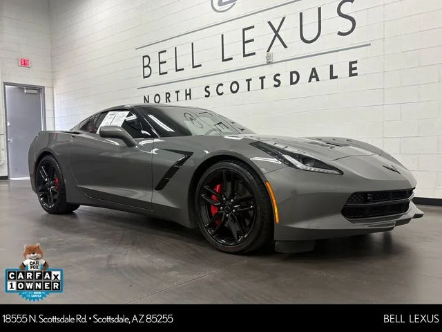 Used 2016 Gray Chevrolet Stingray Z51 image 1