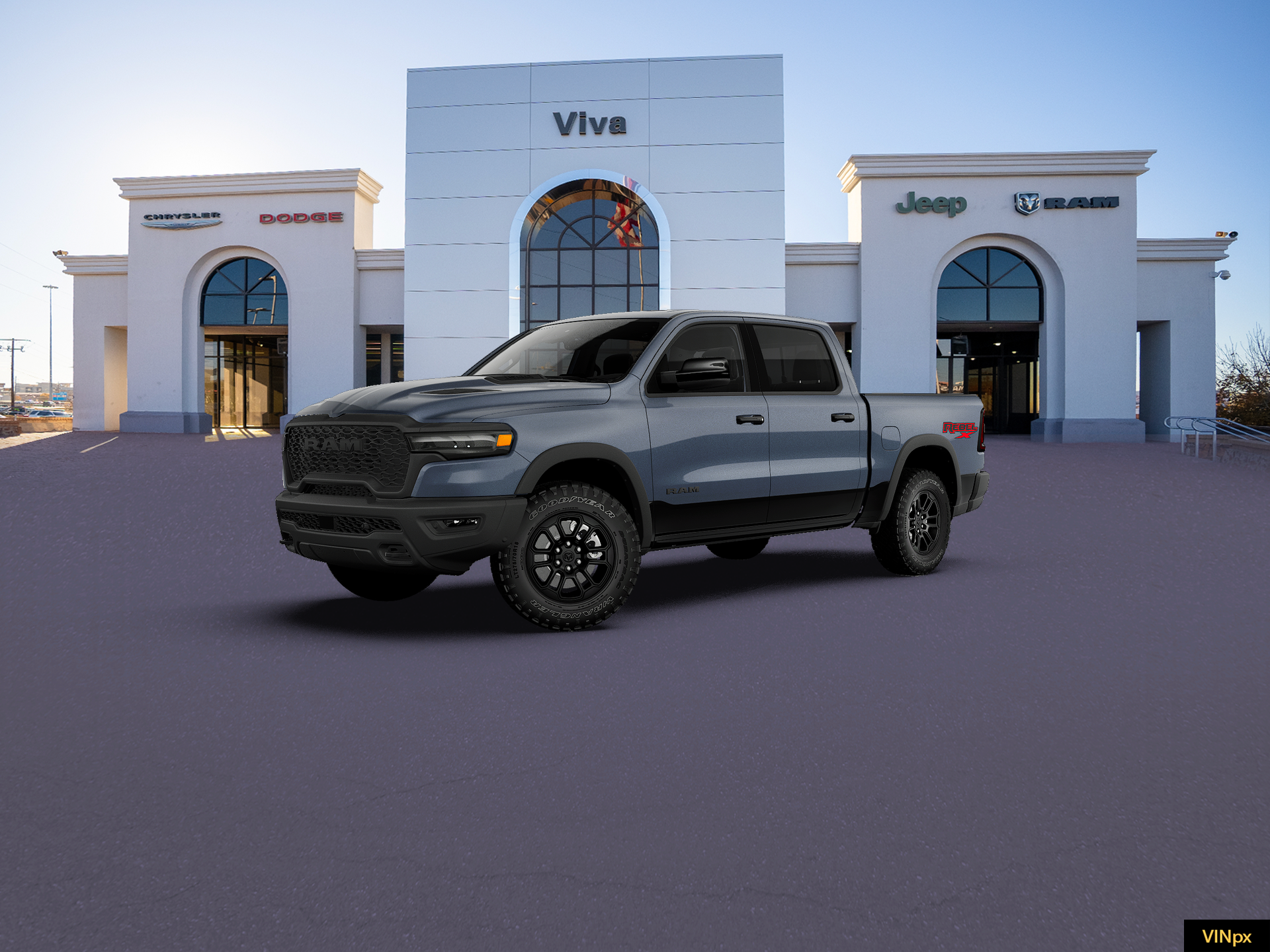 New 2027 Forged Blue Metallic Exterior Paint RAM Rebel image 14