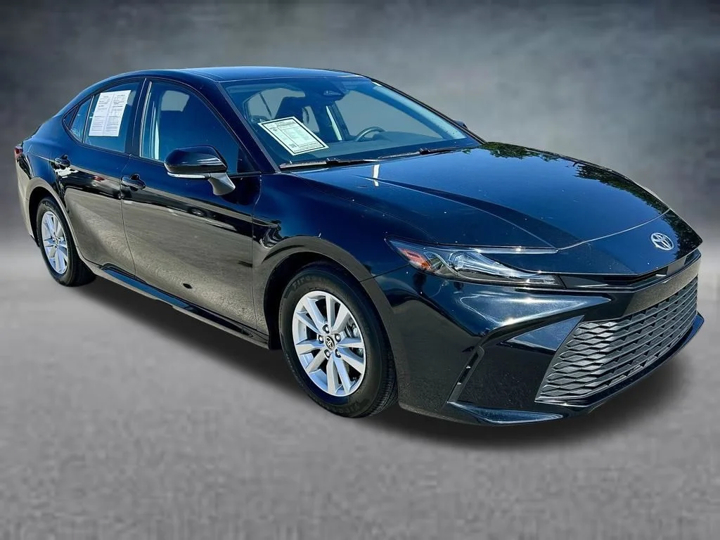 Used 2025 Midnight Black Metallic Toyota LE image 3