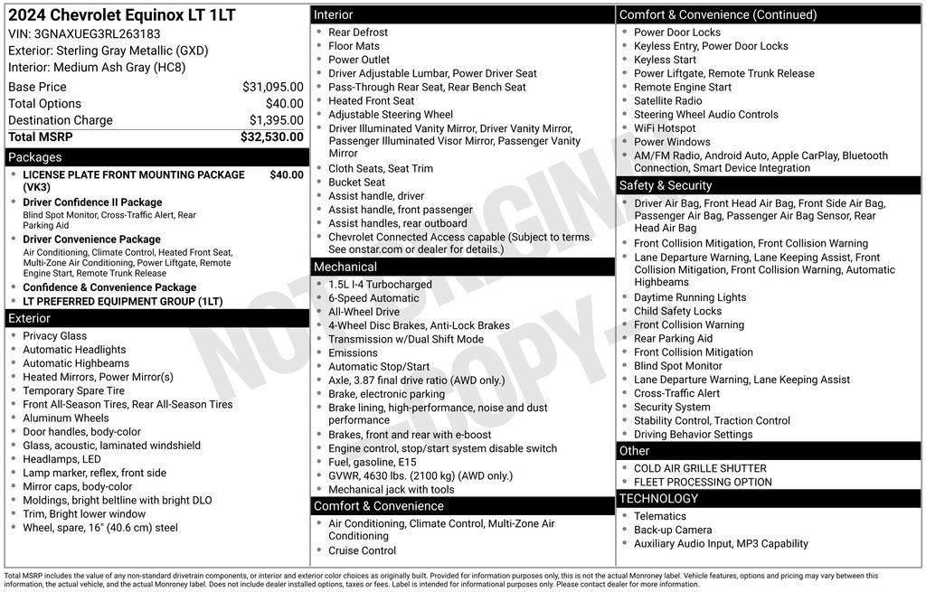Used 2024 Gray Chevrolet LT image 22