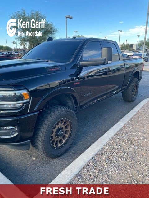 Used 2022 Diamond Black Crystal Pearlcoat Ram Laramie image 1