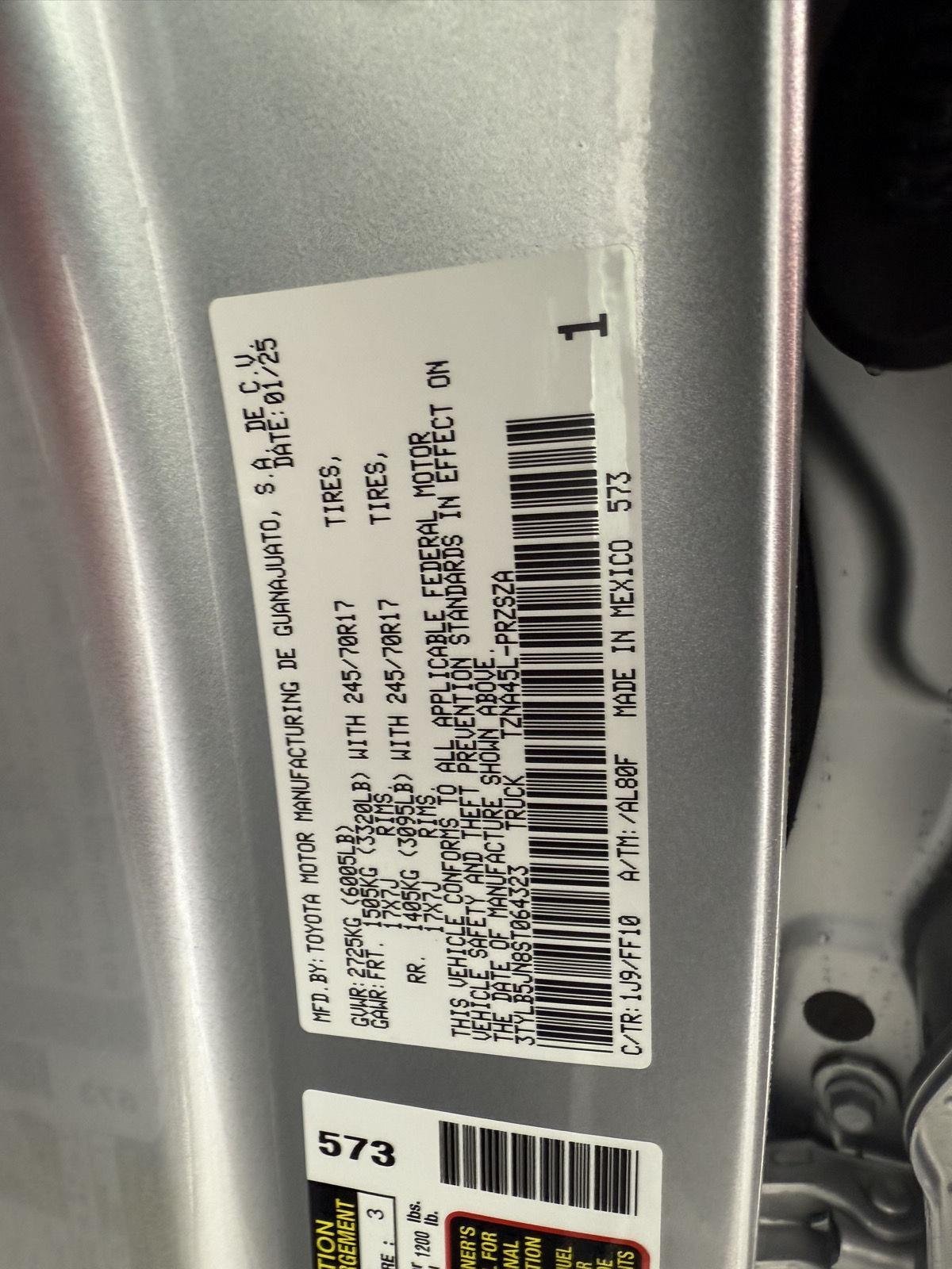 Used 2025 Celestial Silver Metallic Toyota SR5 image 22