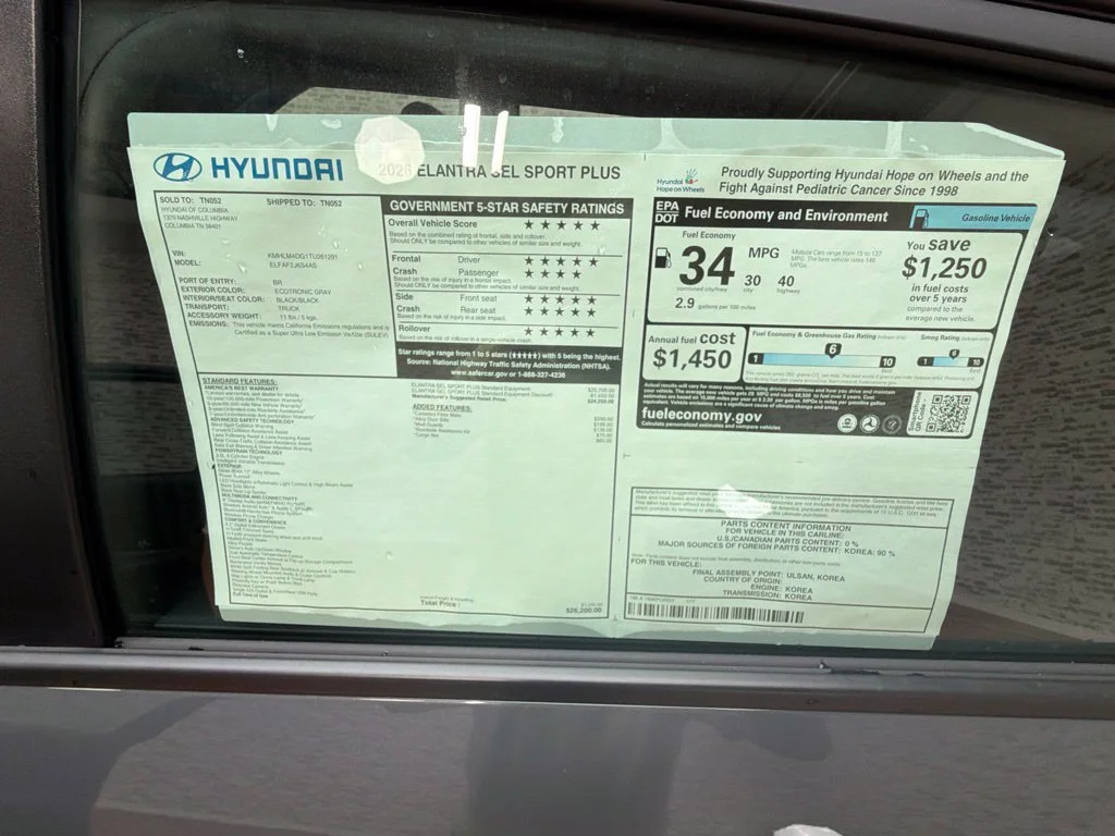 New 2026 Ecotronic Gray Hyundai SEL Sport image 30