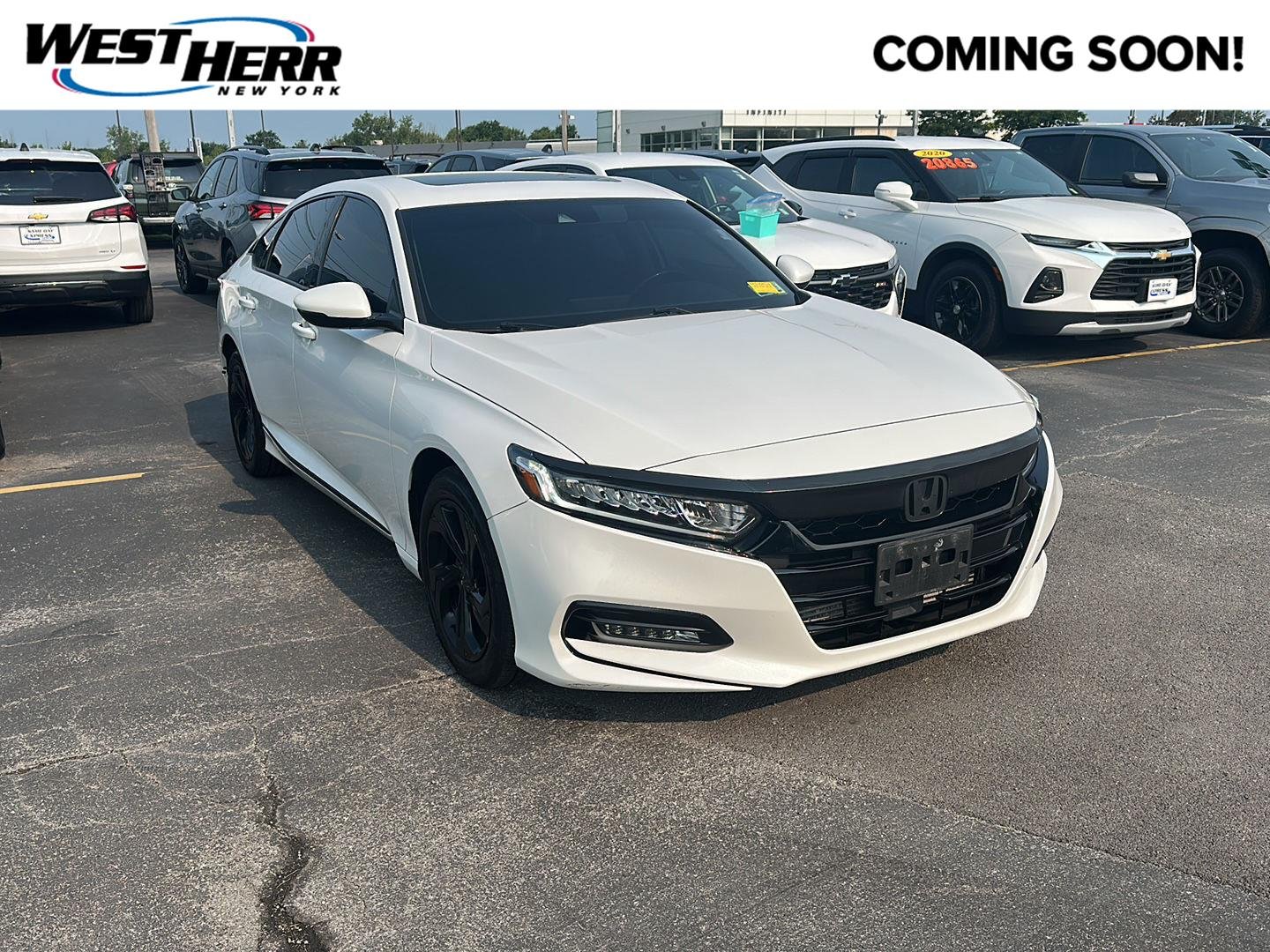 Used 2020 Platinum White Pearl Honda EX-L image 1