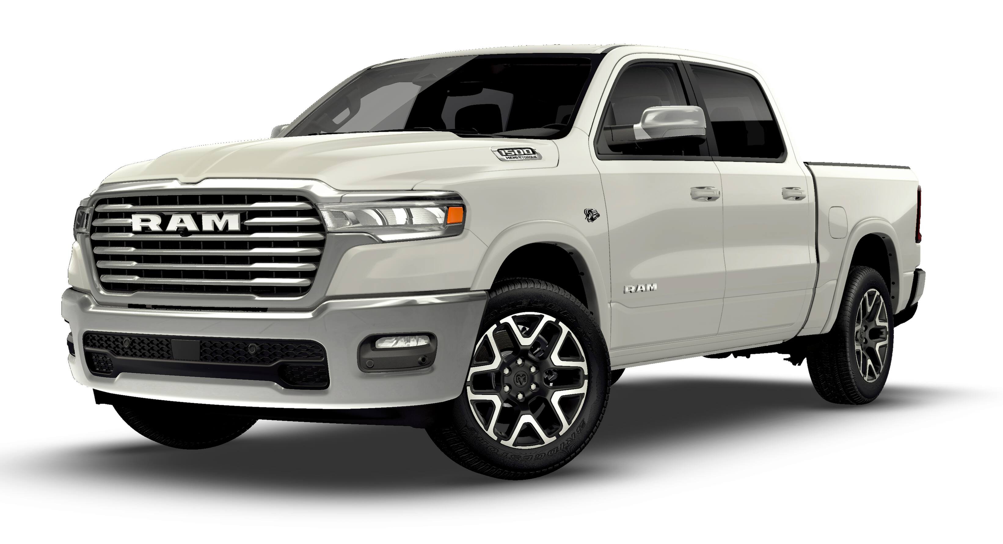 New 2026 Ivory White Tri-Coat Pearl-Coat Exterior Paint RAM Laramie image 1