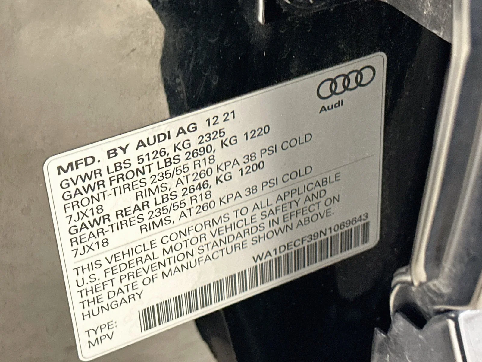 Used 2022 Black Audi  image 51