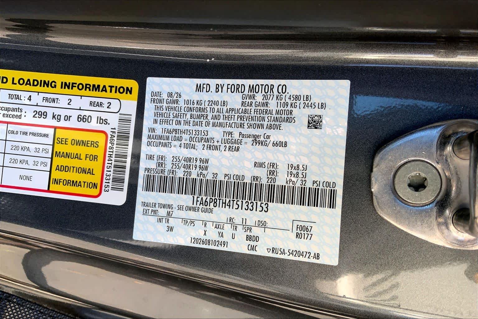 New 2026 Carbonized Gray Metallic Ford EcoBoost® Premium Fastback image 12