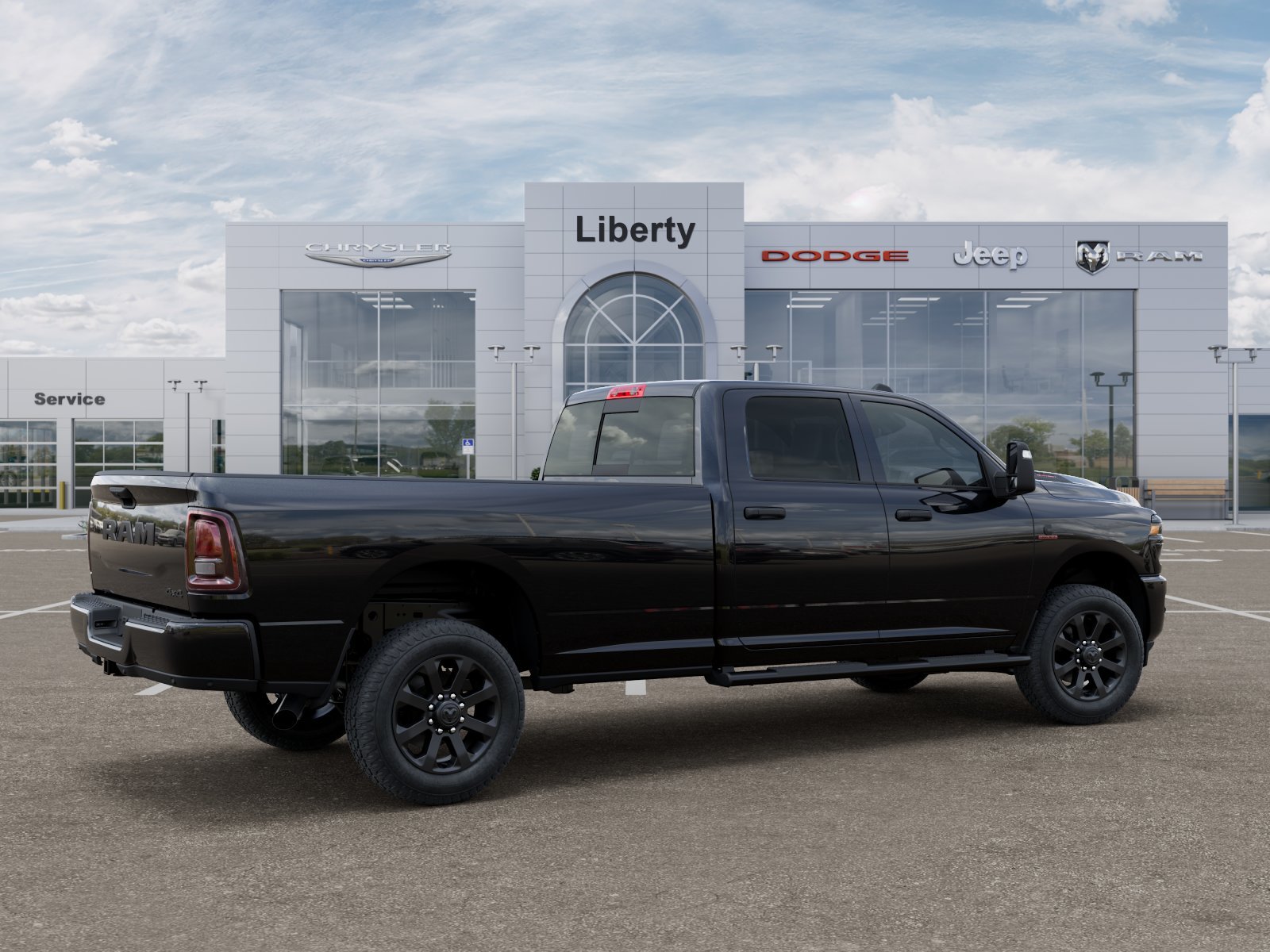 New 2026 Diamond Black Crystal Pearl-Coat Exterior Paint RAM Tradesman image 37