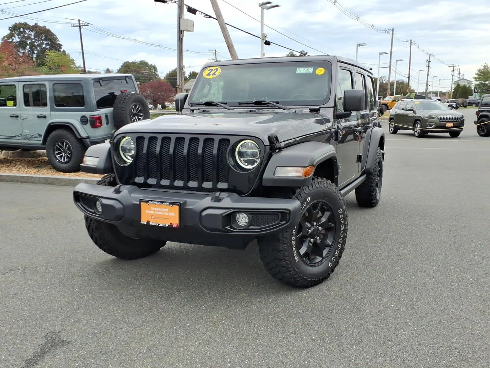 Certified Used 2022 Granite Crystal Metallic Clearcoat Jeep Unlimited Willys image 2