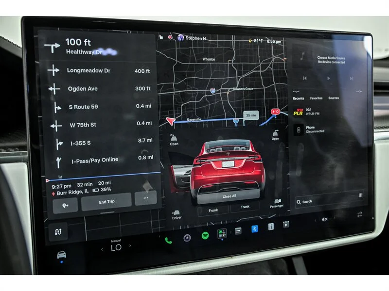 Used 2022 Red Multi-Coat Tesla Plaid image 22