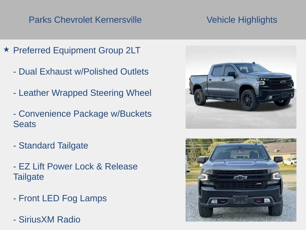Used 2021 Gray Chevrolet LT Trail Boss image 21