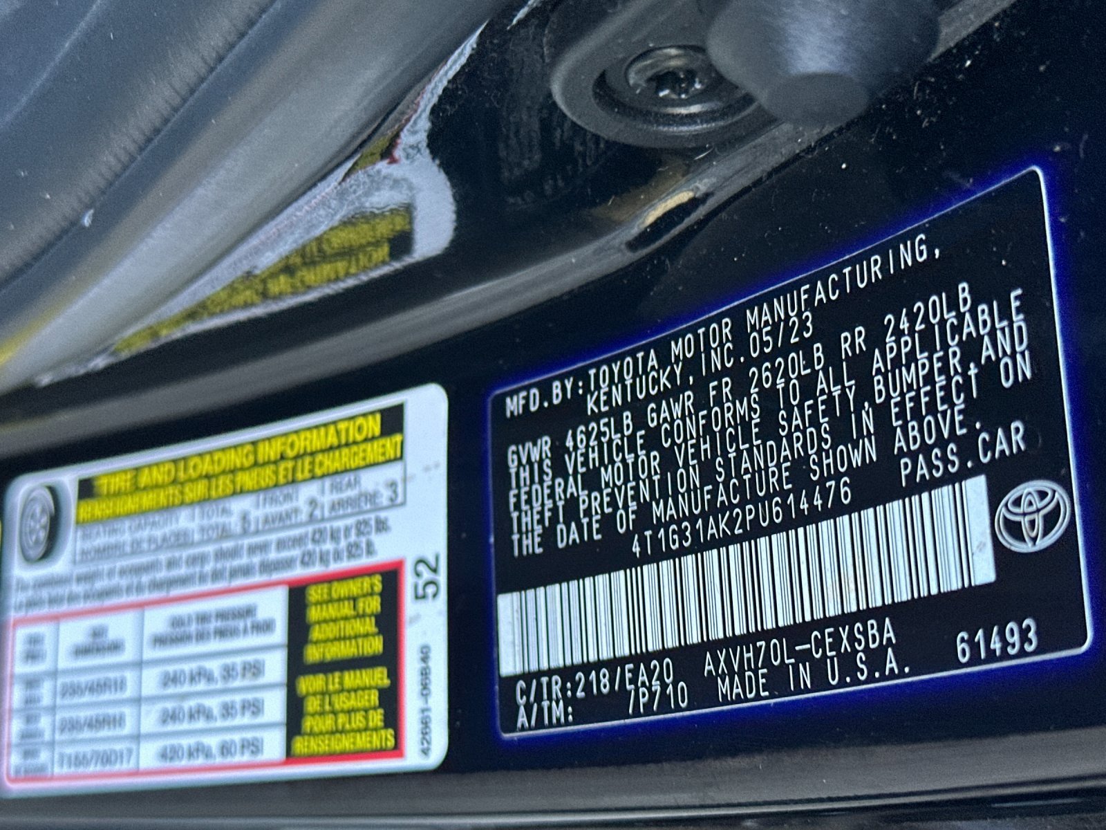 Used 2023 Midnight Black Metallic Toyota SE image 26