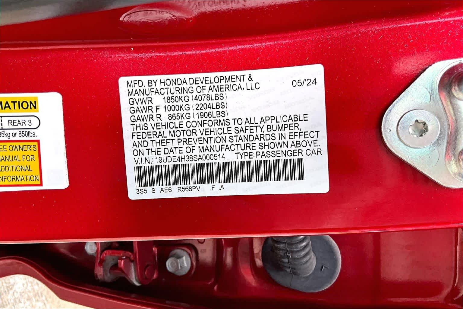 Used 2025 Performance Red Pearl Acura w/A-Spec Package image 35